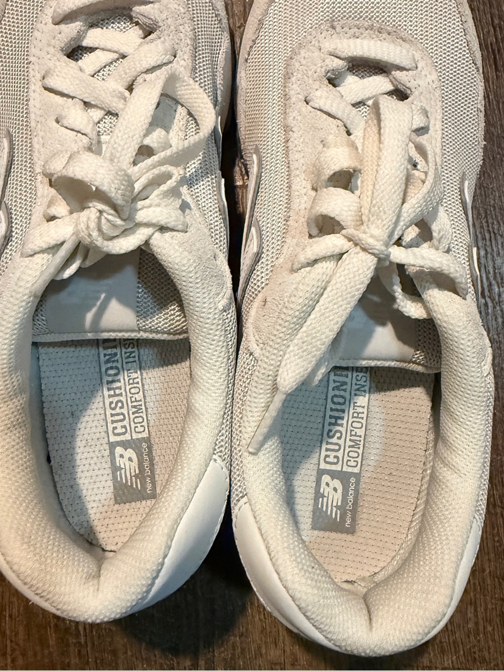 New Balance White Low-Top Mesh & Suede Sneaker 515 Size 8.5 - Picture 4 of 6